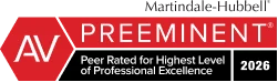 Martindale-Hubbell AV Preeminent Rating