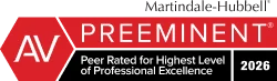 Martindale-Hubbell AV Preeminent Rating
